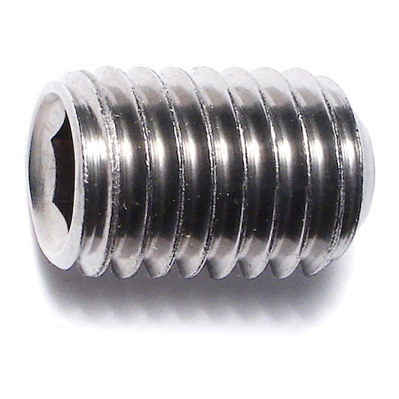 Midwest Fastener 1/2"-13 x 3/4" 18-8 Stainless Steel Coarse Thread Hex Socket Headless Set Screws 5PK 33873